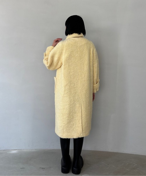 Non non dorl のパッチワーク フード付き ロングコート フード付きロングコート（フーデットコート） | Eprouve