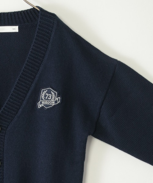 ikka（イッカ）の「袖リブラインスクールニットカーディガン（120~160cm）（カーディガン/ボレロ・キッズ・ダークネイビー・120/130/140/150/160）」の7枚目の写真