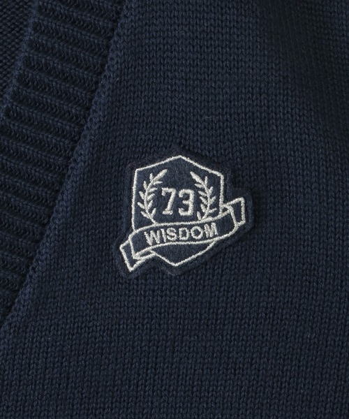 ikka（イッカ）の「袖リブラインスクールニットカーディガン（120~160cm）（カーディガン/ボレロ・キッズ・ダークネイビー・120/130/140/150/160）」の3枚目の写真