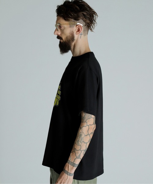Schott(ショット)の「Schott/ショット/T-SHIRT EMPIRE STATE/Tシャツ エンパイアステイト(Tシャツ/カットソー・メンズ・ネイビー/ブラック/オリーブ・M/L/XL/2XL)」の4枚目の写真