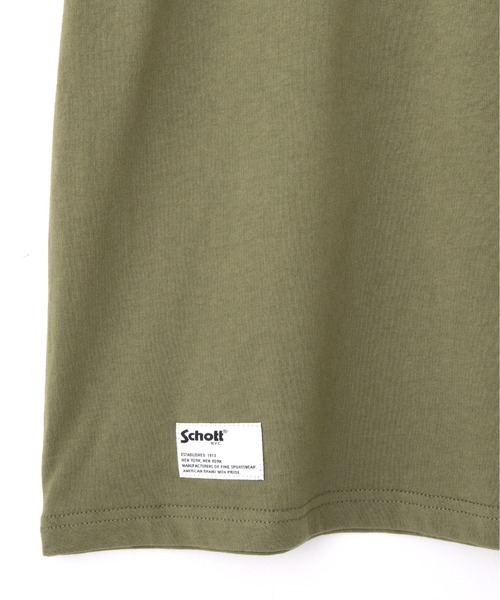 Schott(ショット)の「Schott/ショット/T-SHIRT EMPIRE STATE/Tシャツ エンパイアステイト(Tシャツ/カットソー・メンズ・ネイビー/ブラック/オリーブ・M/L/XL/2XL)」の21枚目の写真