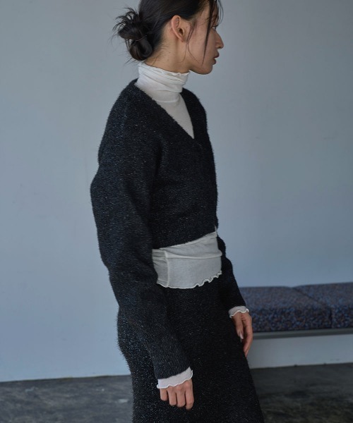 カーディガン (CREOLME)LAME FEATHER KNIT CARDIGAN レディース CREOLME/LAME FEATHER KNIT CARDIGAN – calif（カリフ）公式サイト