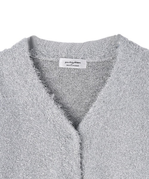 marjour（マージュール）の「LAME KNIT CARDIGAN（カーディガン/ボレロ・レディース・ブラック/シルバー・MEDIUM）」の8枚目の写真