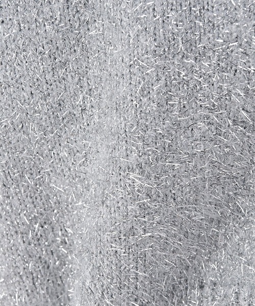 marjour（マージュール）の「LAME KNIT CARDIGAN（カーディガン/ボレロ・レディース・ブラック/シルバー・MEDIUM）」の3枚目の写真