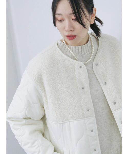 セール】ボアキルトコンビリバーシブルコート（ブルゾン）｜Samansa  