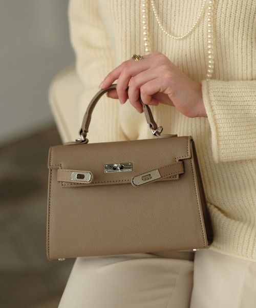 ZAKKA-BOX(ザッカボックス)の「ミニハンドバッグ(ハンドバッグ・レディース・ホワイト/ライトグレー/ブラック/ホワイト×ゴールド/ブラック×ゴールド/ピンク・FREE)」の5枚目の写真