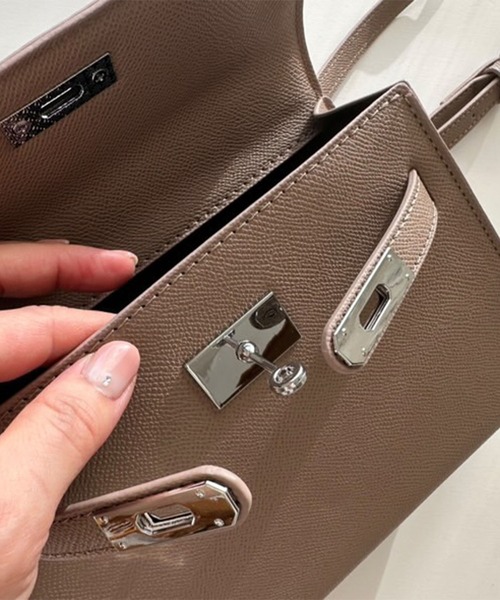 ZAKKA-BOX(ザッカボックス)の「ミニハンドバッグ(ハンドバッグ・レディース・ホワイト/ライトグレー/ブラック/ホワイト×ゴールド/ブラック×ゴールド/ピンク・FREE)」の19枚目の写真