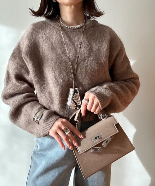 ZAKKA-BOX(ザッカボックス)の「ミニハンドバッグ(ハンドバッグ・レディース・ホワイト/ライトグレー/ブラック/ホワイト×ゴールド/ブラック×ゴールド/ピンク・FREE)」の22枚目の写真