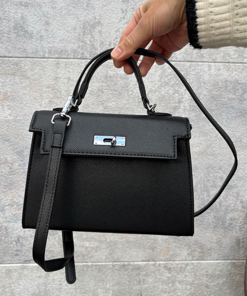 ZAKKA-BOX(ザッカボックス)の「ミニハンドバッグ(ハンドバッグ・レディース・ホワイト/ライトグレー/ブラック/ホワイト×ゴールド/ブラック×ゴールド/ピンク・FREE)」の11枚目の写真