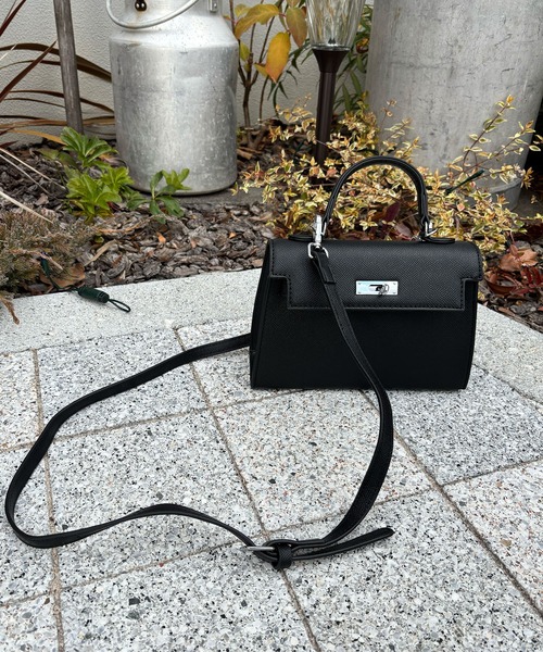 ZAKKA-BOX(ザッカボックス)の「ミニハンドバッグ(ハンドバッグ・レディース・ホワイト/ライトグレー/ブラック/ホワイト×ゴールド/ブラック×ゴールド/ピンク・FREE)」の12枚目の写真