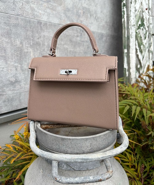 ZAKKA-BOX(ザッカボックス)の「ミニハンドバッグ(ハンドバッグ・レディース・ホワイト/ライトグレー/ブラック/ホワイト×ゴールド/ブラック×ゴールド/ピンク・FREE)」の9枚目の写真