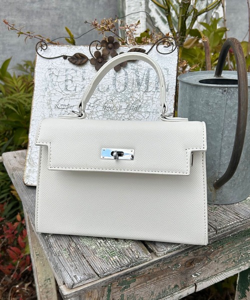 ZAKKA-BOX(ザッカボックス)の「ミニハンドバッグ(ハンドバッグ・レディース・ホワイト/ライトグレー/ブラック/ホワイト×ゴールド/ブラック×ゴールド/ピンク・FREE)」の7枚目の写真