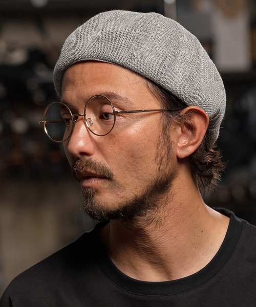 CAMBIO（カンビオ）の「mko12548-Linen Thermo Beret ベレー帽（ハンチング/ベレー帽・メンズ・ブラック/グレー/ブラウン・FREE）」の3枚目の写真