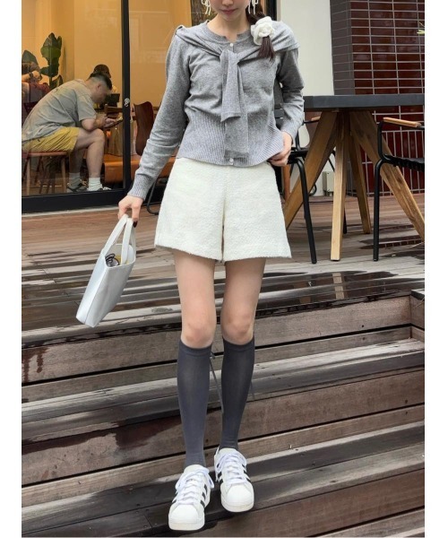 【セール】【インスタグラマー senaさん×Aamelコラボ】ツイードショートパンツ（その他パンツ）｜amel（エイメル）