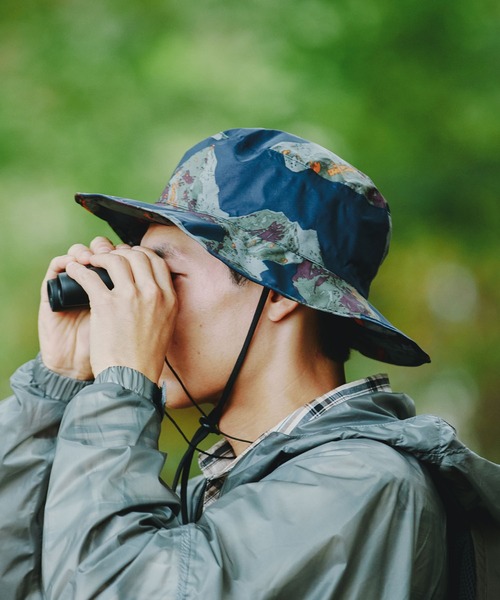 KiU（キウ）の「UVカット&RAIN パッカブルサファリハット 2ND（ハット・レディース・ブラック系その他/タイガーカモ/ブラック×カーキ/ベージュ系その他/レオパード/ブラック系その他2/ダークパープル/ブラック/カーキ/ブルー系その他/アニマル・FREE）」の3枚目の写真