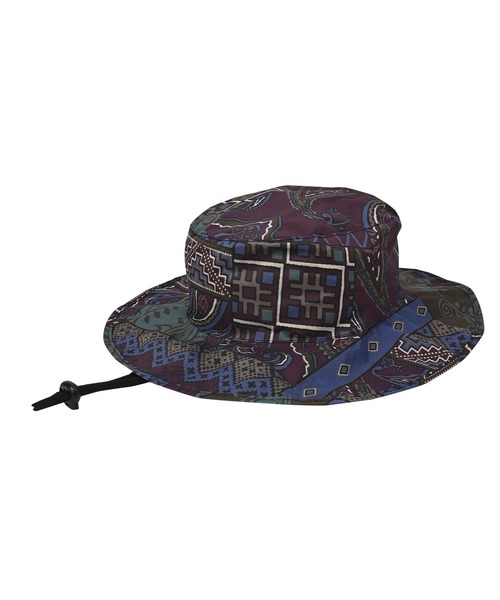 KiU（キウ）の「UVカット&RAIN パッカブルサファリハット 2ND（ハット・レディース・ブラック系その他/タイガーカモ/ブラック×カーキ/ベージュ系その他/レオパード/ブラック系その他2/ダークパープル/ブラック/カーキ/ブルー系その他/アニマル・FREE）」の8枚目の写真