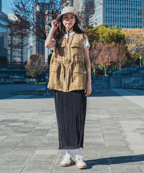 KiU（キウ）の「UVカット&RAIN パッカブルサファリハット 2ND（ハット・レディース・ブラック系その他/タイガーカモ/ブラック×カーキ/ベージュ系その他/レオパード/ブラック系その他2/ダークパープル/ブラック/カーキ/ブルー系その他/アニマル・FREE）」の21枚目の写真