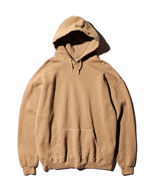 JERZEES（ジャージーズ）の「JERZEES / ジャージーズ PIGMENT DYE PULL OVER HOODIE ピグメントダイ プルオーバーパーカー（パーカー・メンズ・モカ/ライトグリーン/レッド/グリーン/グレー/ブラック・MEDIUM/X-LARGE/LARGE/SMALL）」の13枚目の写真
