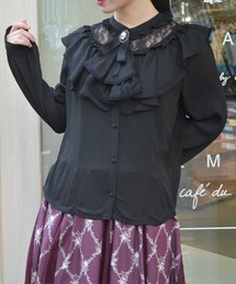 axes femme - サテンフリルブラウス DR91X05FB_001_L.jpg
