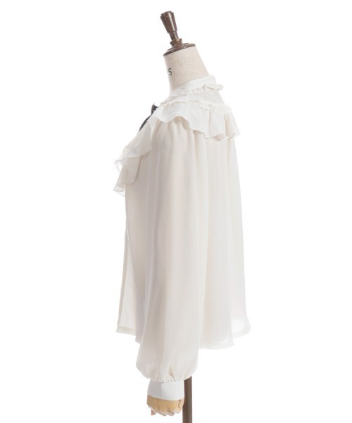 新品 アクシーズファム ジャボ風フリルブラウス コルセット風フリルビスチェ ジャボ風フリルブラウス | outlet | axes femme online shop