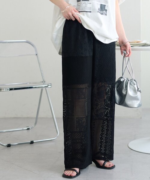 パッチワークレースパンツ　36 TODAYFUL（トゥデイフル）の「パッチワークレースパンツ（その他