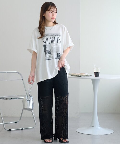 セール】【WEB限定】パッチワークレースパンツ（その他パンツ