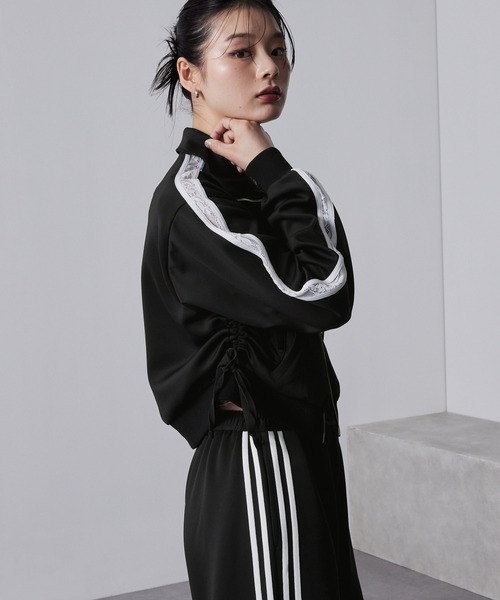 nui nullu】サイドラインシアーレース2WAYショートトラック