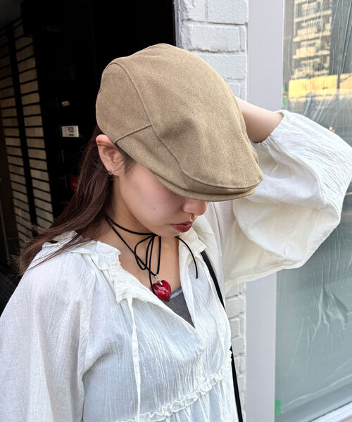 CIAOPANIC（チャオパニック）の「刺繍入りハンチング帽子（キャップ・レディース・ボルドー/カーキ/ベージュ・ONE SIZE）」の20枚目の写真