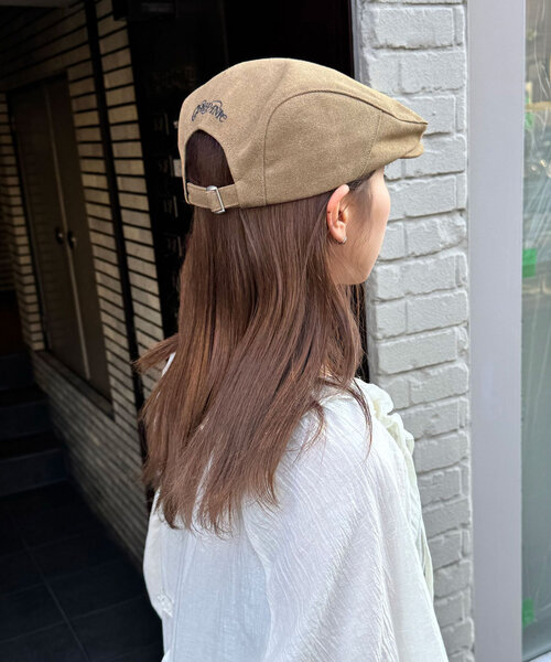 CIAOPANIC（チャオパニック）の「刺繍入りハンチング帽子（キャップ・レディース・ボルドー/カーキ/ベージュ・ONE SIZE）」の22枚目の写真