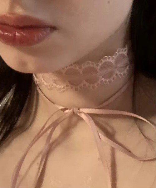 Port(ポート)の「【 Port / ポート 】 バレエコア レース リボン チョーカー / ネックレス_(チョーカー・レディース・ピンク/ブラック/ブラック×ホワイト・FREE)」の3枚目の写真