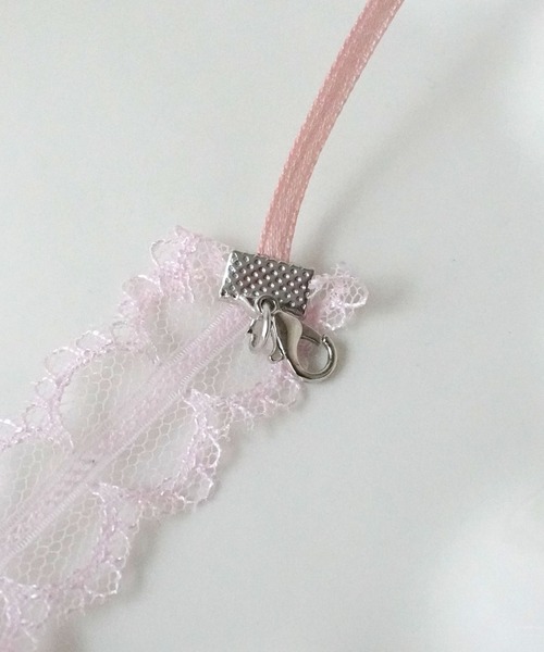 Port(ポート)の「【 Port / ポート 】 バレエコア レース リボン チョーカー / ネックレス_(チョーカー・レディース・ピンク/ブラック/ブラック×ホワイト・FREE)」の6枚目の写真