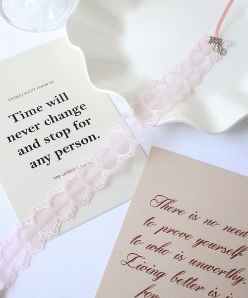 Port(ポート)の「【 Port / ポート 】 バレエコア レース リボン チョーカー / ネックレス_(チョーカー・レディース・ピンク/ブラック/ブラック×ホワイト・FREE)」の13枚目の写真