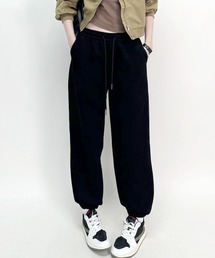 aimoha | ドローストリングデザインワイドパンツ(スウェットパンツ)