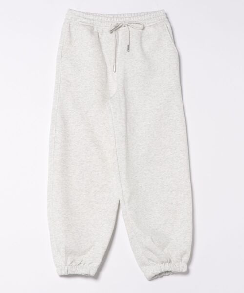 aimoha（アイモハ）の「ドローストリングデザインワイドパンツ（スウェットパンツ・レディース・ブラック/ライトグレー/ピンク/グレー/イエロー/スモークピンク・MEDIUM/LARGE）」の11枚目の写真