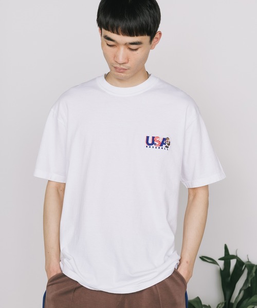 ROSTER SOX（ロスターソックス）の「ROSTER SOX/ロスターソックス USA BB BEAR S/S TEE Tシャツ メンズ 秋物 秋服 2026年秋冬（Tシャツ/カットソー・メンズ・ネイビー/ホワイト・XL/L/M）」の18枚目の写真