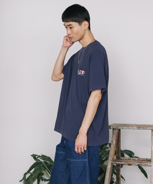 ROSTER SOX（ロスターソックス）の「ROSTER SOX/ロスターソックス USA BB BEAR S/S TEE Tシャツ メンズ 秋物 秋服 2026年秋冬（Tシャツ/カットソー・メンズ・ネイビー/ホワイト・XL/L/M）」の15枚目の写真