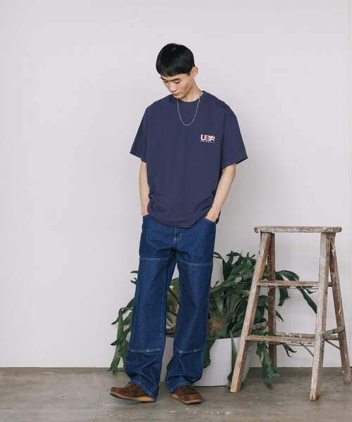 ROSTER SOX（ロスターソックス）の「ROSTER SOX/ロスターソックス USA BB BEAR S/S TEE Tシャツ メンズ 秋物 秋服 2026年秋冬（Tシャツ/カットソー・メンズ・ネイビー/ホワイト・XL/L/M）」の9枚目の写真