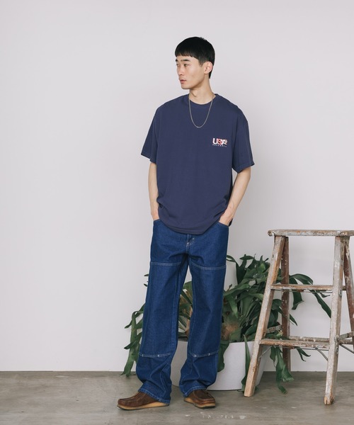 ROSTER SOX（ロスターソックス）の「ROSTER SOX/ロスターソックス USA BB BEAR S/S TEE Tシャツ メンズ 秋物 秋服 2026年秋冬（Tシャツ/カットソー・メンズ・ネイビー/ホワイト・XL/L/M）」の10枚目の写真