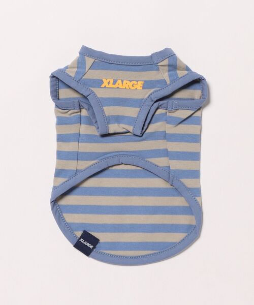 XLARGE（エクストララージ）の「XLARGE/ストライプロゴタンクトップ（ペットウェア・メンズ・ブルー/ピンク・M/L/XS/2L/3L/S）」の3枚目の写真