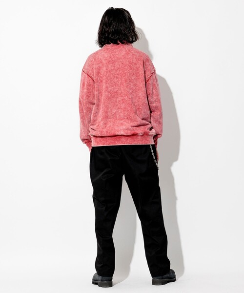 FREAK'S STORE(フリークスストア)の「ヴィンテージライク パウダー加工 ポロカラースウェット(スウェット・メンズ・ブラック/ブラウン/レッド/ブルー/グリーン・MEDIUM/LARGE)」の19枚目の写真