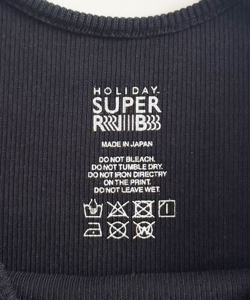 トップス holiday SUPER RIB CREW-NECK L/S TOPS SUPER RIB CREW-NECK L/S TOPS (TULIP) スーパーリブクルー