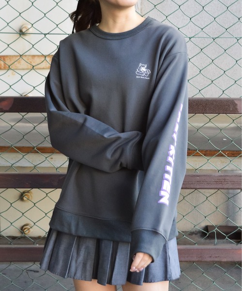 MODISH GAZE(モディシュガゼ)の「【MODISH GAZE】アニマルワンポイント刺繍スウェット(CP)(スウェット・メンズ・ベージュ/スミクロ/ホワイト・L/M)」の13枚目の写真