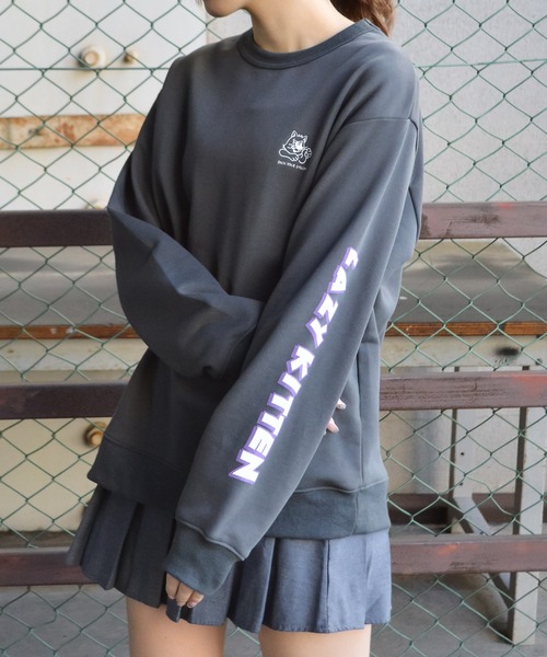 MODISH GAZE(モディシュガゼ)の「【MODISH GAZE】アニマルワンポイント刺繍スウェット(CP)(スウェット・メンズ・ベージュ/スミクロ/ホワイト・L/M)」の15枚目の写真