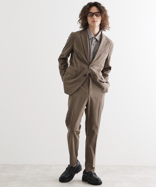 tk.TAKEO KIKUCHI（ティーケータケオキクチ）の「【洗える/吸水速乾】機能性ポリトロジャケット/セットアップ対応（テーラードジャケット・メンズ・ブルー/ブラウン系その他/ブラック・04/03/02）」の22枚目の写真