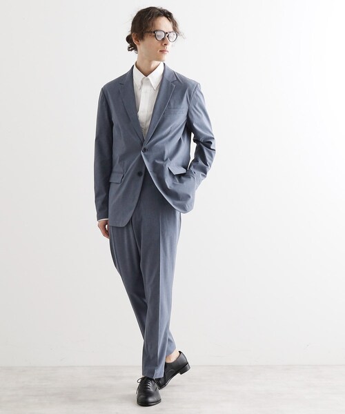 tk.TAKEO KIKUCHI（ティーケータケオキクチ）の「【洗える/吸水速乾】機能性ポリトロジャケット/セットアップ対応（テーラードジャケット・メンズ・ブルー/ブラウン系その他/ブラック・04/03/02）」の14枚目の写真