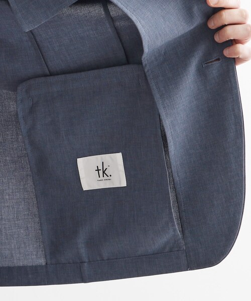 tk.TAKEO KIKUCHI（ティーケータケオキクチ）の「【洗える/吸水速乾】機能性ポリトロジャケット/セットアップ対応（テーラードジャケット・メンズ・ブルー/ブラウン系その他/ブラック・04/03/02）」の5枚目の写真