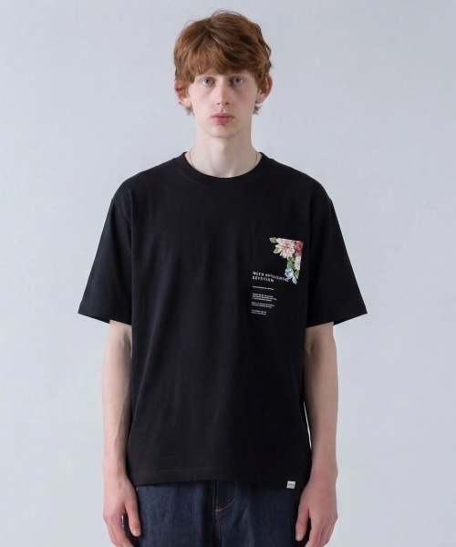 rehacer(レアセル)の「rehacer : Sunlight Relax Fit Pocket T-shirt / サンライト リラックスフィット ポケットTシャツ(Tシャツ/カットソー・メンズ・ブラック/ホワイト・SMALL/MEDIUM/LARGE/X-LARGE)」の2枚目の写真
