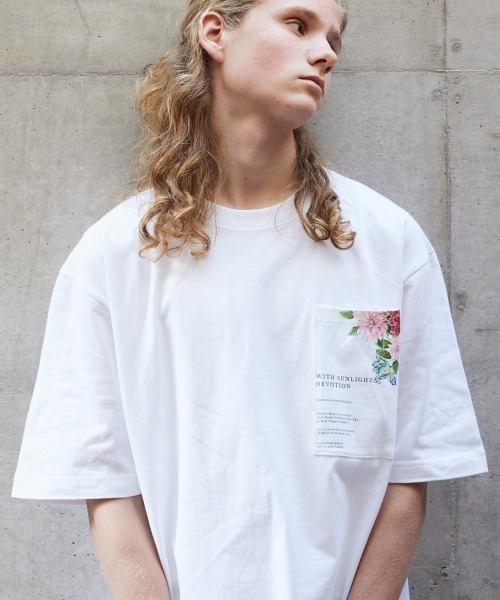rehacer(レアセル)の「rehacer : Sunlight Relax Fit Pocket T-shirt / サンライト リラックスフィット ポケットTシャツ(Tシャツ/カットソー・メンズ・ブラック/ホワイト・SMALL/MEDIUM/LARGE/X-LARGE)」の4枚目の写真