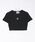 adidas�i�A�f�B�_�X�j�́uadidas �A�f�B�_�X W ESS RIB TEE �V���[�g�X���[�u IY9664 BLACK�iT�V���c/�J�b�g�\�[�j�v�b�u���b�N