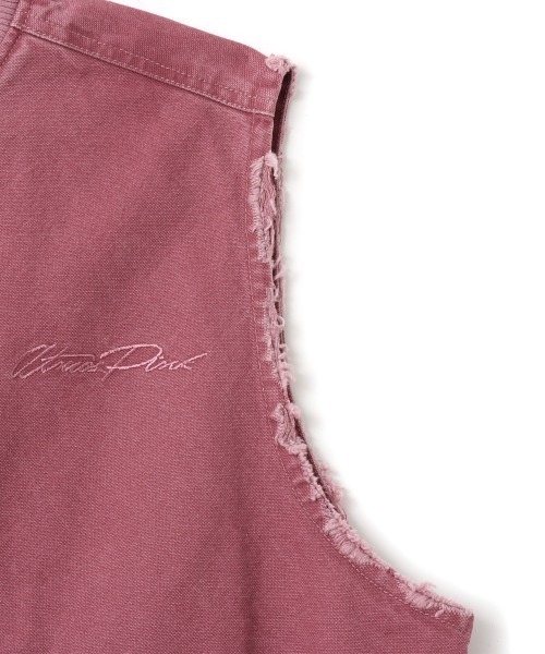 atmos pink（アトモスピンク）の「atmos pink Vintage Finish Vest / アトモス ピンク ヴィンテージ フィニッシュ ベスト（ベスト・レディース・ピンク/グレー・FREE）」の9枚目の写真